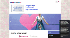 Desktop Screenshot of pellecchiamacchinedacucire.com